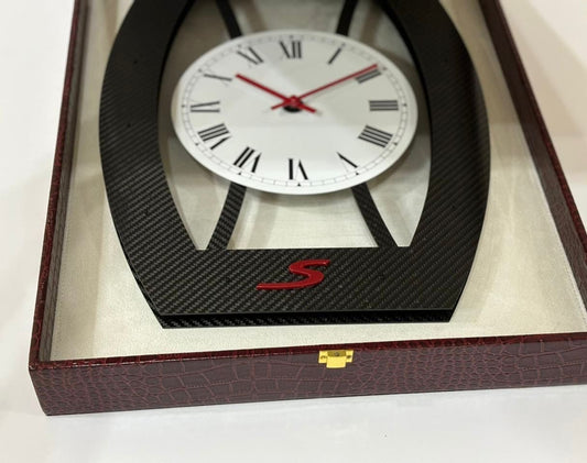 1 of 1 Limited Edition Tonneau Carbon Fiber Wall Clock